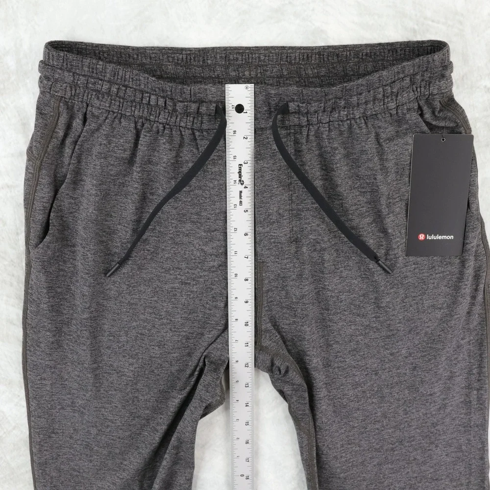 New Lululemon Soft Jersey Jogger Men Large Gray Heathered Slim Tapered M5BBYS